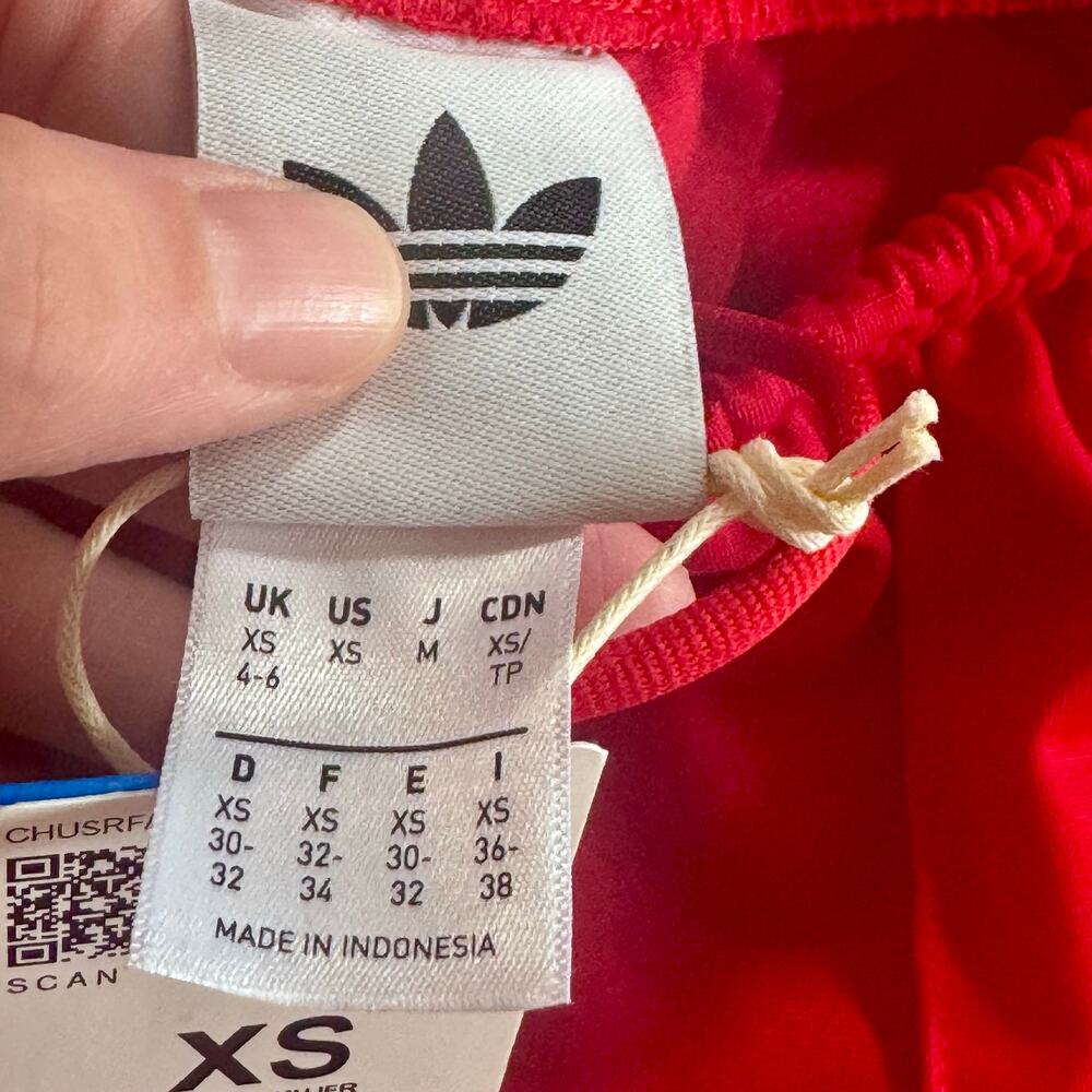 Adidas Originals Firebird Track Pants Classic Fit Red Black XS Better Scarlet - Picture 12 of 12